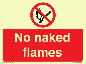 No naked flames